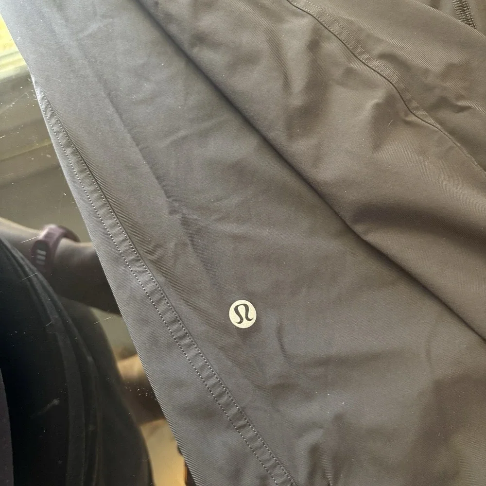 Lululemon Adapted State High Rise Jogger US 12 Black Ankle Zip 28